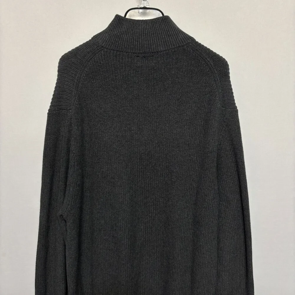 J. Crew Men Fisherman Knit 1/4 Zip Pullover Sweater Size XXL 2XL HO25 D129 -15